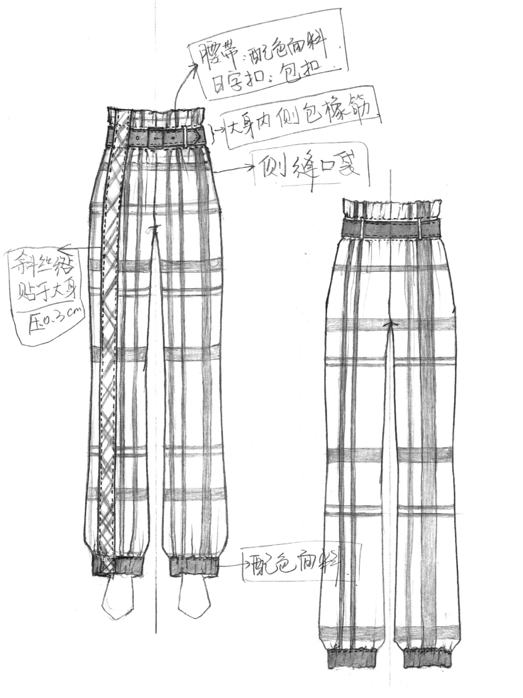 Collection 2 Look 12 bottom sketch