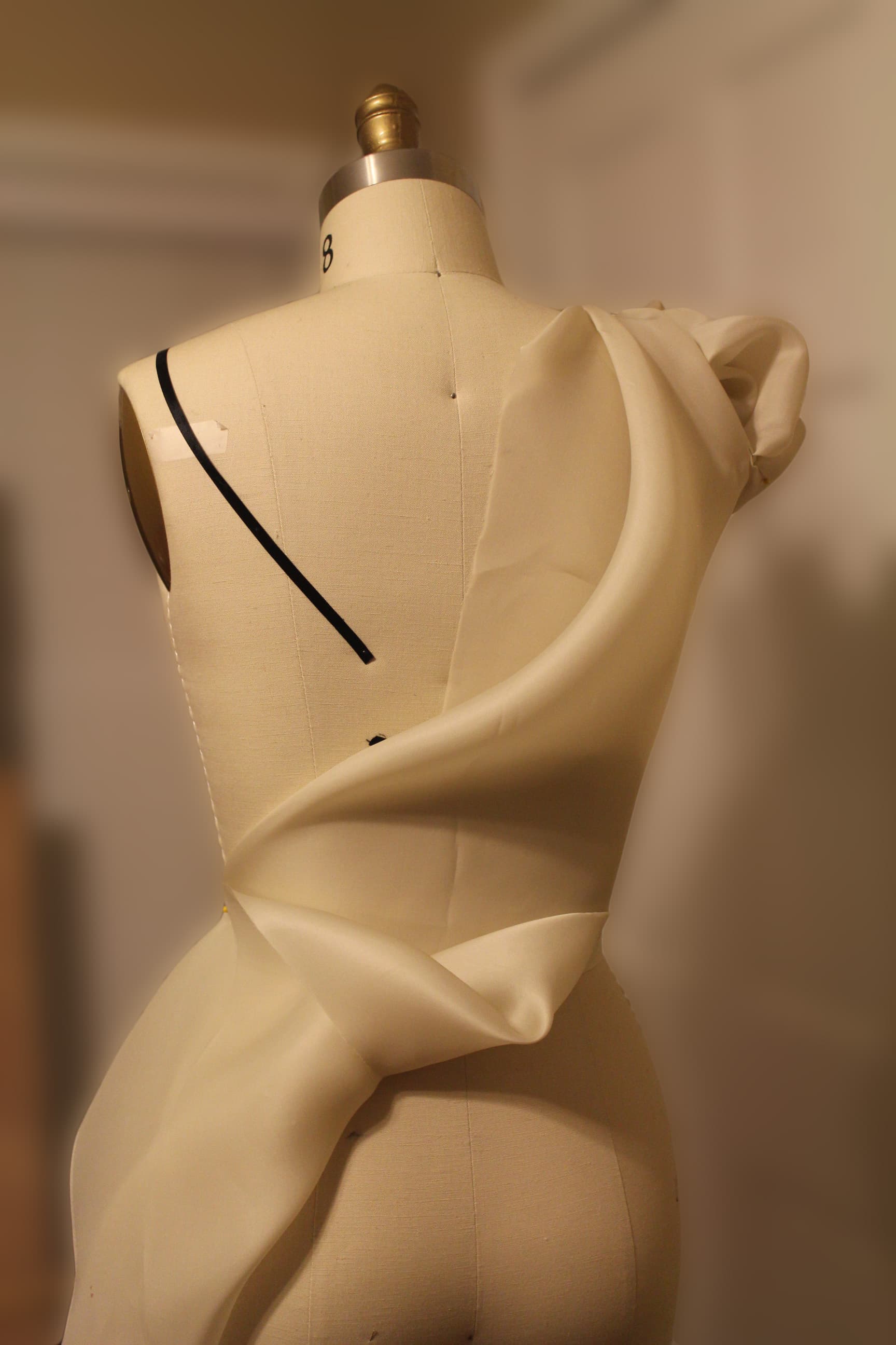 Scars draping back detail