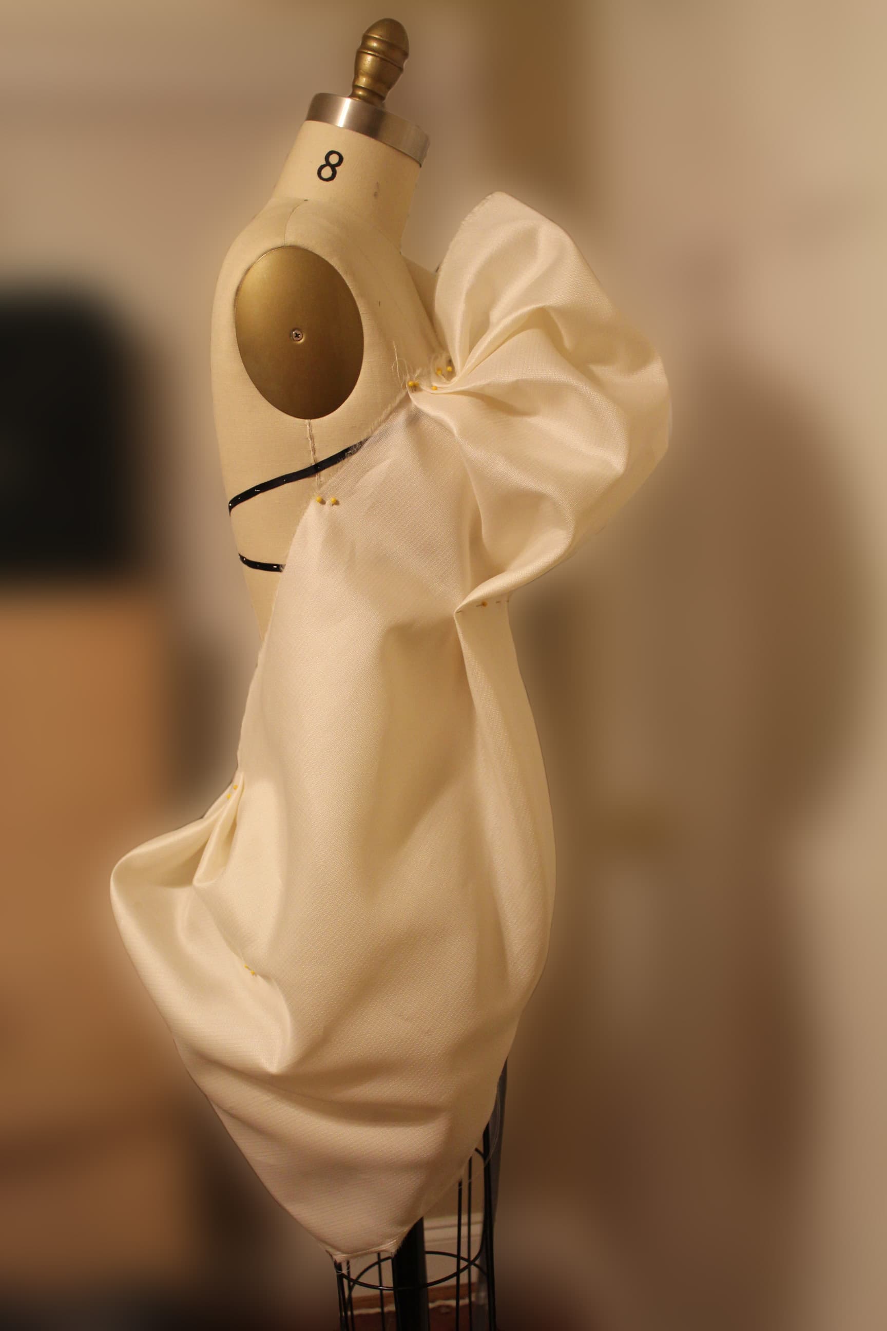 Scars draping front form