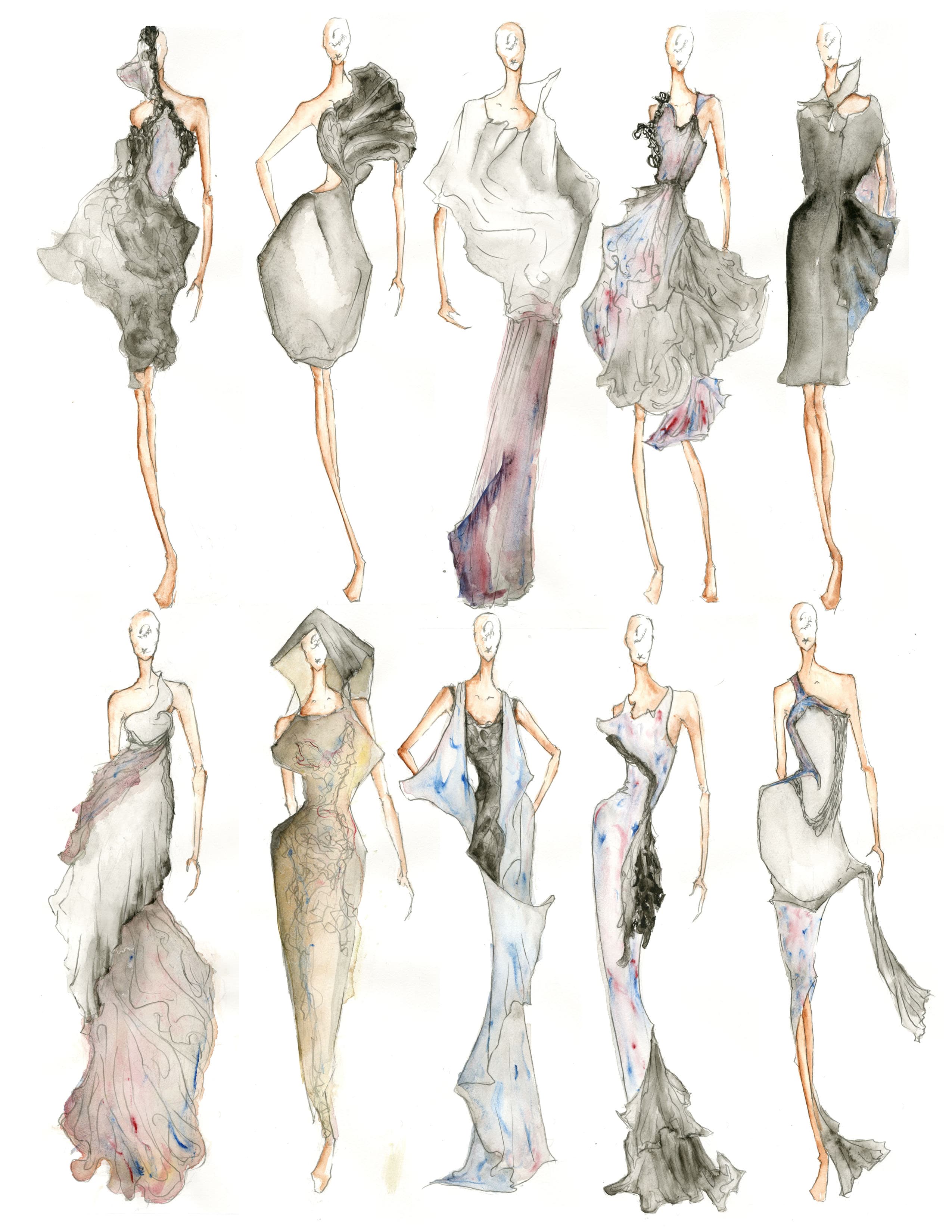 Scars sketches group three
